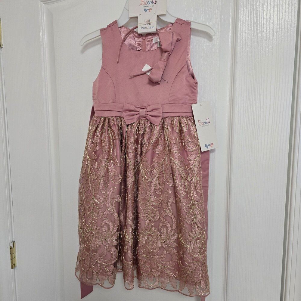 Nwt Pink flower girl party dress special occasion size 6yo